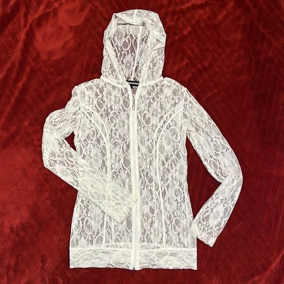 トップス SETUPEXE LACE BUTTON HOODIE TOP WHITE SETUP‐EXE】LACE BUTTON HOODIE TOP | OUR BRAND,SETUP-EXE